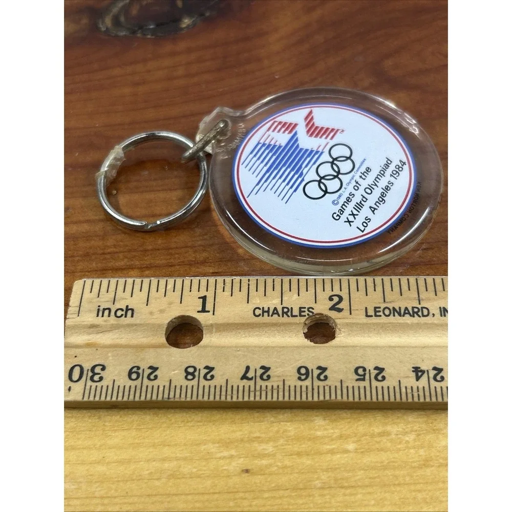 Vintage 1984‎ Olympics SAM THE EAGLE key ring keyring keychain
